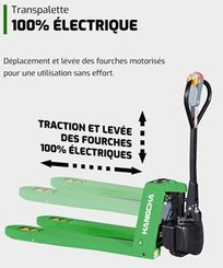 Transpalette électrique Hangcha CBD15-WS - 15